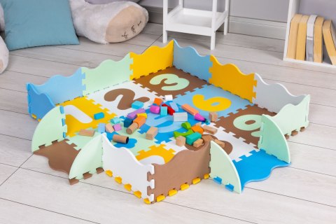 Mata piankowa edukacyjna kojec puzzle podkład dla dzieci Mata piankowa edukacyjna kojec puzzle podkład dla dzieci