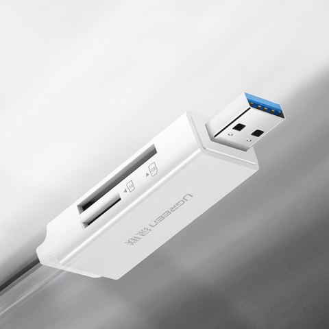 Czytnik kart pamięci TF SD pod USB 3.0 biały Czytnik kart pamięci TF SD pod USB 3.0 biały