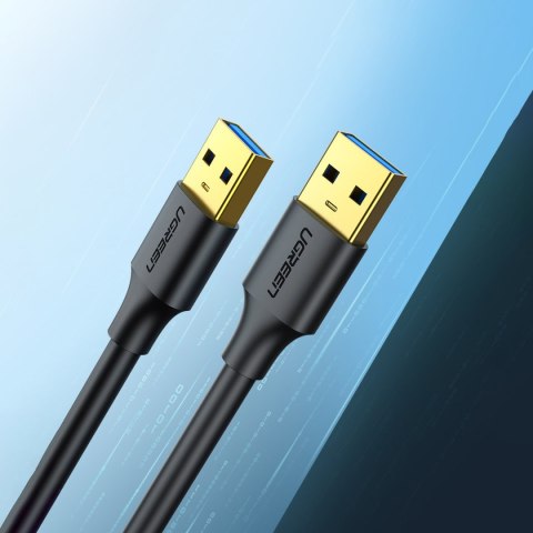Kabel przewód USB - USB 3.2 3m czarny Kabel przewód USB - USB 3.2 3m czarny