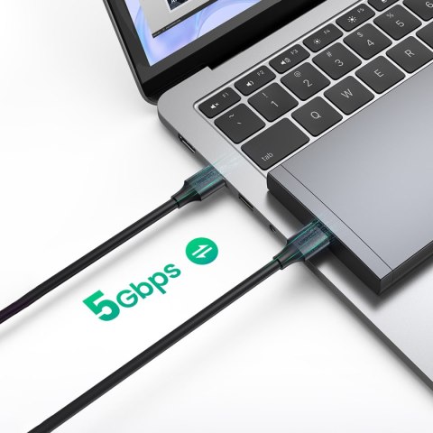Kabel przewód USB - USB 3.2 3m czarny Kabel przewód USB - USB 3.2 3m czarny
