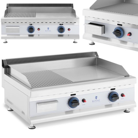 Grill gazowy podwójny gładki ryflowany na gaz ziemny 0.02 bar 74.5 x 40 cm 2 x 3100 W Grill gazowy podwójny gładki ryflowany na gaz ziemny 0.02 bar 74.5 x 40 cm 2 x 3100 W