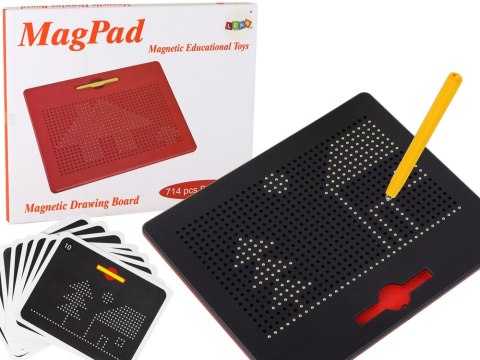 Magnetyczna Tablica Pad Edukacyjny Kulki Szablony Czarna 714 ele. Magnetyczna Tablica Pad Edukacyjny Kulki Szablony Czarna 714 ele.