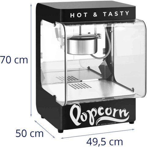 Maszyna urządzenie do prażenia popcornu 4-5 kg/h 1.2 l czarna Maszyna urządzenie do prażenia popcornu 4-5 kg/h 1.2 l czarna