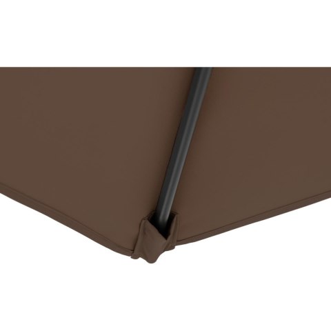 Parasol ogrodowy okrągły duży uchylny z korbką śr. 300 cm brązowy Parasol ogrodowy okrągły duży uchylny z korbką śr. 300 cm brązowy