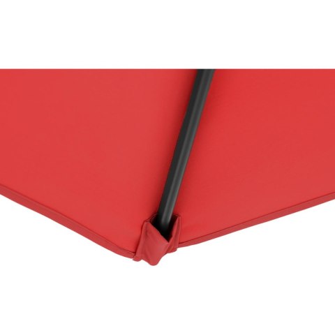 Parasol ogrodowy okrągły duży uchylny z korbką śr. 300 cm czerwony Parasol ogrodowy okrągły duży uchylny z korbką śr. 300 cm czerwony
