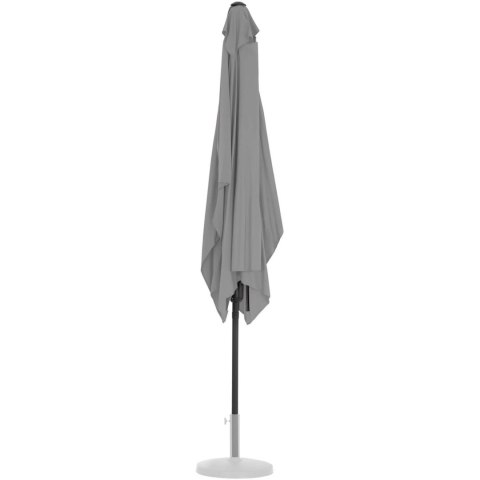 Parasol ogrodowy prostokątny uchylny z korbką 200 x 300 cm ciemnoszary Parasol ogrodowy prostokątny uchylny z korbką 200 x 300 cm ciemnoszary