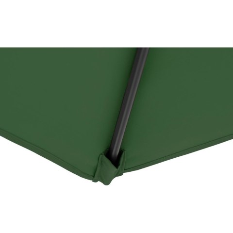 Parasol ogrodowy tarasowy okrągły uchylny z korbką śr. 270 cm zielony Parasol ogrodowy tarasowy okrągły uchylny z korbką śr. 270 cm zielony