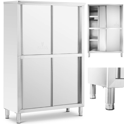 Szafa gastronomiczna magazynowa ze stali nierdzewnej drzwi suwane 180x118x50cm Szafa gastronomiczna magazynowa ze stali nierdzewnej drzwi suwane 180x118x50cm