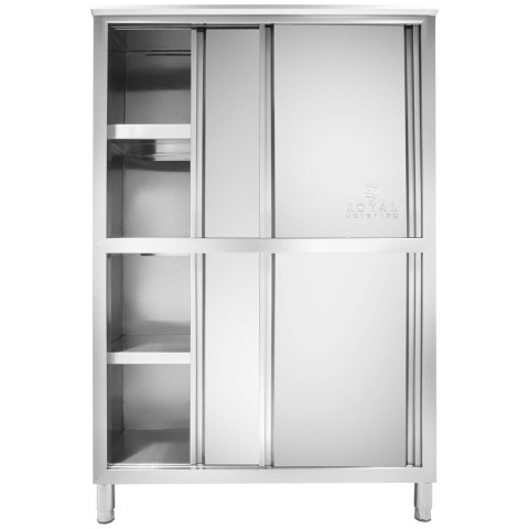 Szafa gastronomiczna magazynowa ze stali nierdzewnej drzwi suwane 180x118x50cm Szafa gastronomiczna magazynowa ze stali nierdzewnej drzwi suwane 180x118x50cm
