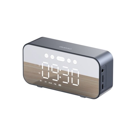 6w1 Zegarek budzik radio FM głośnik Bluetooth AUX czytnik kart TF SD srebrny 6w1 Zegarek budzik radio FM głośnik Bluetooth AUX czytnik kart TF SD srebrny