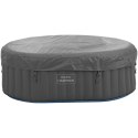 Jacuzzi ogrodowe dmuchane 100 dysz masujących 2 osobowe 550 l niebiesko - szare