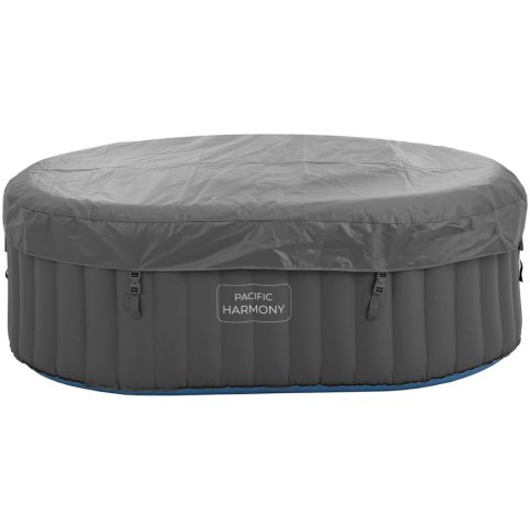 Jacuzzi ogrodowe dmuchane 100 dysz masujących 2 osobowe 550 l niebiesko - szare Jacuzzi ogrodowe dmuchane 100 dysz masujących 2 osobowe 550 l niebiesko - szare