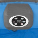 Jacuzzi ogrodowe dmuchane 100 dysz masujących 2 osobowe 550 l niebiesko - szare