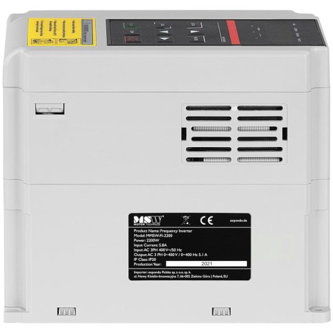 Przetwornica częstotliwości 1.5kW 2KM 380V 50-60Hz Przetwornica częstotliwości 1.5kW 2KM 380V 50-60Hz