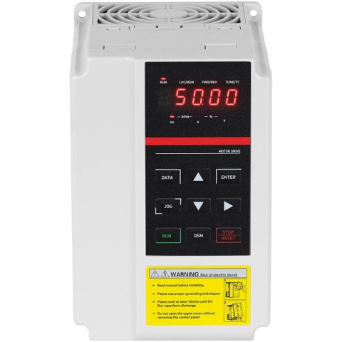 Przetwornica częstotliwości 1.5kW 2KM 380V 50-60Hz Przetwornica częstotliwości 1.5kW 2KM 380V 50-60Hz