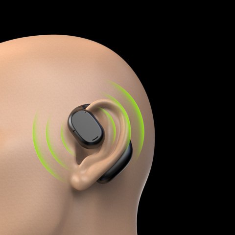 Słuchawki bezprzewodowe Bluetooth czarne Słuchawki bezprzewodowe Bluetooth czarne