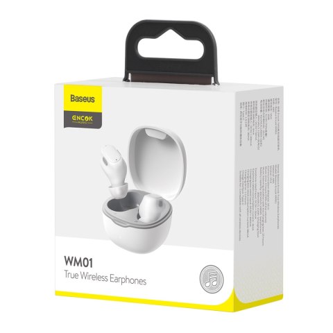 Słuchawki bezprzewodowe TWS Bluetooth 5.0 Encok WM01 Plus białe Słuchawki bezprzewodowe TWS Bluetooth 5.0 Encok WM01 Plus białe