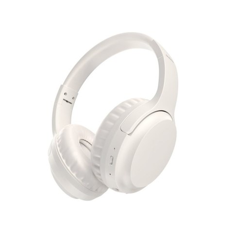 Słuchawki nauszne bezprzewodowe ANC Bluetooth 5.3 białe Słuchawki nauszne bezprzewodowe ANC Bluetooth 5.3 białe