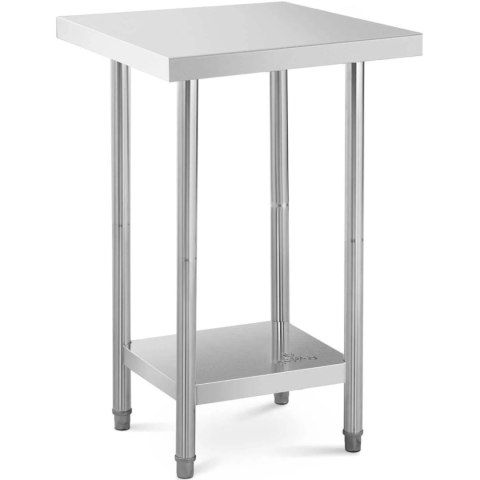 Stół blat roboczy centralny stalowy z półką 61 x 61 cm Stół blat roboczy centralny stalowy z półką 61 x 61 cm