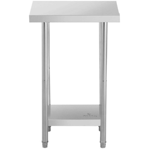 Stół blat roboczy centralny stalowy z półką 61 x 61 cm Stół blat roboczy centralny stalowy z półką 61 x 61 cm