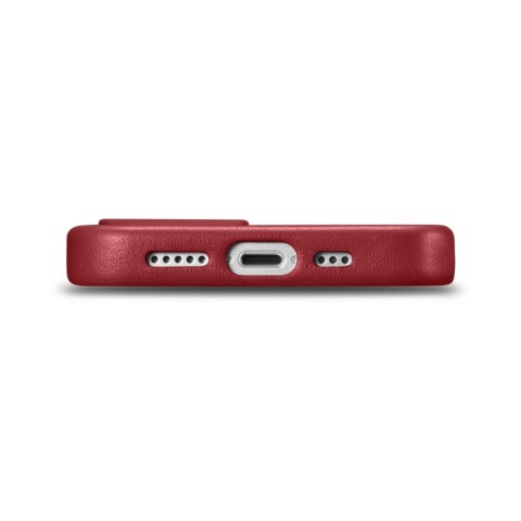 Etui z naturalnej skóry do iPhone 14 MagSafe Case Leather pokrowiec bordowy Etui z naturalnej skóry do iPhone 14 MagSafe Case Leather pokrowiec bordowy