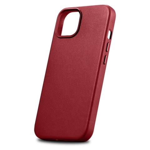 Etui z naturalnej skóry do iPhone 14 MagSafe Case Leather pokrowiec bordowy Etui z naturalnej skóry do iPhone 14 MagSafe Case Leather pokrowiec bordowy