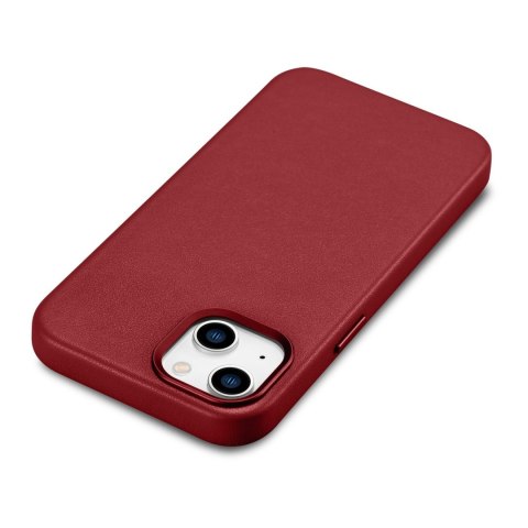 Etui z naturalnej skóry do iPhone 14 MagSafe Case Leather pokrowiec bordowy Etui z naturalnej skóry do iPhone 14 MagSafe Case Leather pokrowiec bordowy