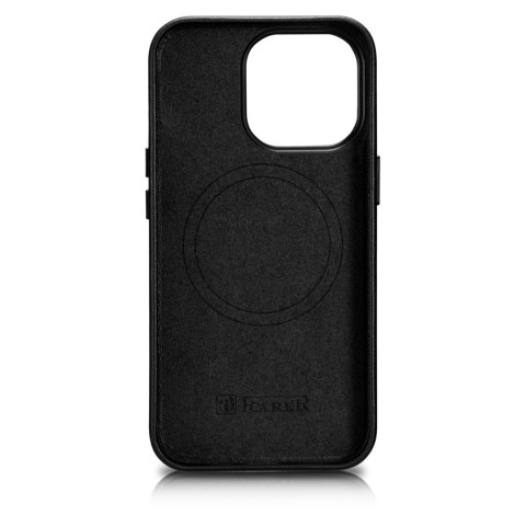 Pokrowiec etui z naturalnej skóry do iPhone 14 Pro Max MagSafe Case Leather czarny Pokrowiec etui z naturalnej skóry do iPhone 14 Pro Max MagSafe Case Leather czarny