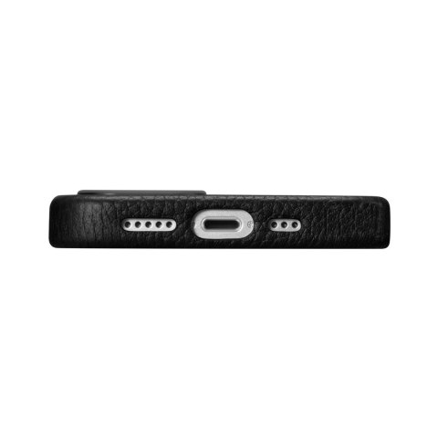 Skórzane etui iPhone 14 Plus magnetyczne z MagSafe Litchi Premium Leather Case czarny Skórzane etui iPhone 14 Plus magnetyczne z MagSafe Litchi Premium Leather Case czarny