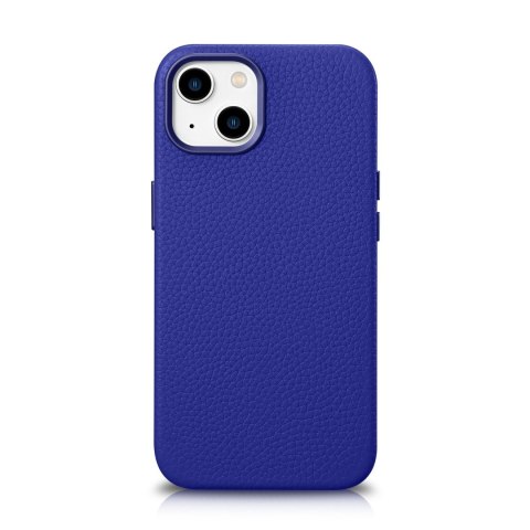 Skórzane etui iPhone 14 Plus magnetyczne z MagSafe Litchi Premium Leather Case granatowy Skórzane etui iPhone 14 Plus magnetyczne z MagSafe Litchi Premium Leather Case granatowy