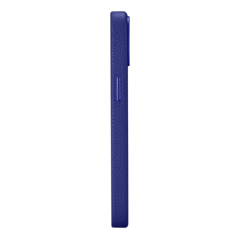 Skórzane etui iPhone 14 Plus magnetyczne z MagSafe Litchi Premium Leather Case granatowy Skórzane etui iPhone 14 Plus magnetyczne z MagSafe Litchi Premium Leather Case granatowy