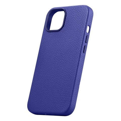 Skórzane etui iPhone 14 Plus magnetyczne z MagSafe Litchi Premium Leather Case granatowy Skórzane etui iPhone 14 Plus magnetyczne z MagSafe Litchi Premium Leather Case granatowy