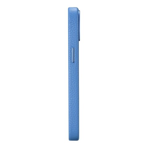 Skórzane etui iPhone 14 Plus magnetyczne z MagSafe Litchi Premium Leather Case niebieski Skórzane etui iPhone 14 Plus magnetyczne z MagSafe Litchi Premium Leather Case niebieski
