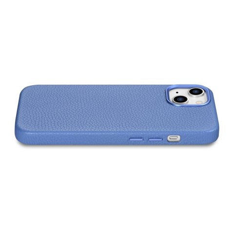 Skórzane etui iPhone 14 Plus magnetyczne z MagSafe Litchi Premium Leather Case niebieski Skórzane etui iPhone 14 Plus magnetyczne z MagSafe Litchi Premium Leather Case niebieski