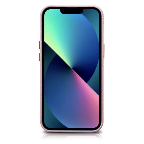 Skórzane etui iPhone 14 Plus magnetyczne z MagSafe Litchi Premium Leather Case różowy Skórzane etui iPhone 14 Plus magnetyczne z MagSafe Litchi Premium Leather Case różowy