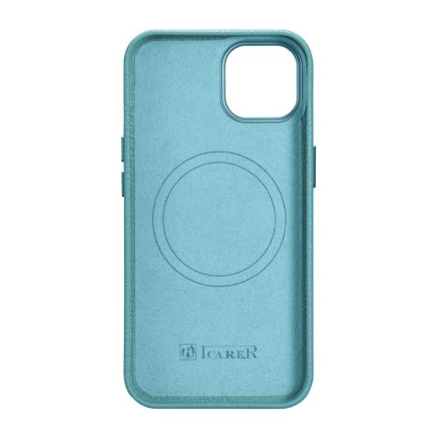Skórzane etui iPhone 14 Plus magnetyczne z MagSafe Litchi Premium Leather Case zielony Skórzane etui iPhone 14 Plus magnetyczne z MagSafe Litchi Premium Leather Case zielony