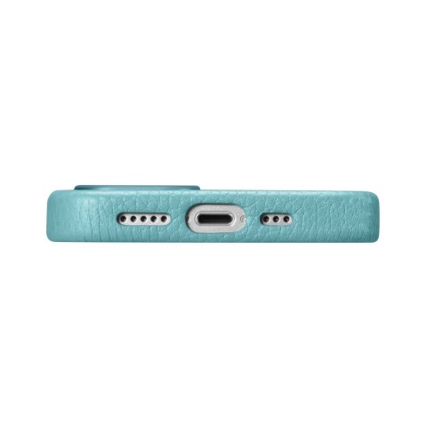 Skórzane etui iPhone 14 Plus magnetyczne z MagSafe Litchi Premium Leather Case zielony Skórzane etui iPhone 14 Plus magnetyczne z MagSafe Litchi Premium Leather Case zielony
