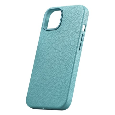 Skórzane etui iPhone 14 Plus magnetyczne z MagSafe Litchi Premium Leather Case zielony Skórzane etui iPhone 14 Plus magnetyczne z MagSafe Litchi Premium Leather Case zielony