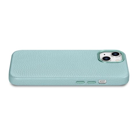 Skórzane etui iPhone 14 Plus magnetyczne z MagSafe Litchi Premium Leather Case zielony Skórzane etui iPhone 14 Plus magnetyczne z MagSafe Litchi Premium Leather Case zielony