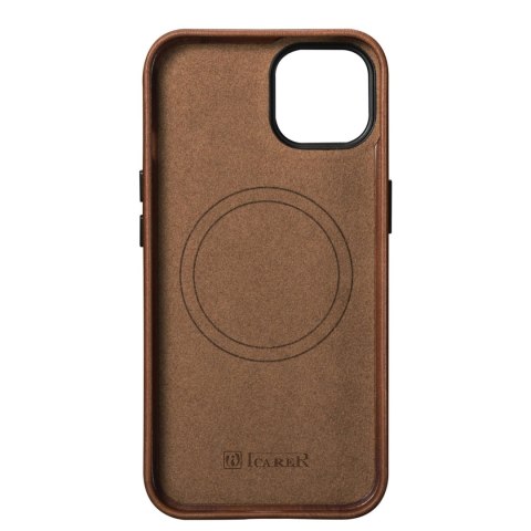 Skórzane etui iPhone 14 Plus magnetyczne z MagSafe Oil Wax Premium Leather Case brąz Skórzane etui iPhone 14 Plus magnetyczne z MagSafe Oil Wax Premium Leather Case brąz