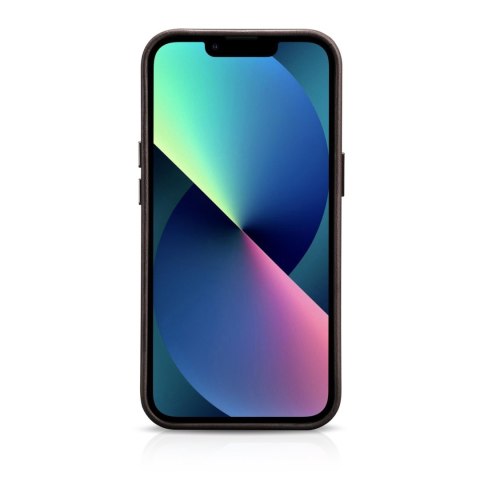 Skórzane etui iPhone 14 Plus magnetyczne z MagSafe Oil Wax Premium Leather Case ciemny brąz Skórzane etui iPhone 14 Plus magnetyczne z MagSafe Oil Wax Premium Leather Case ciemny brąz