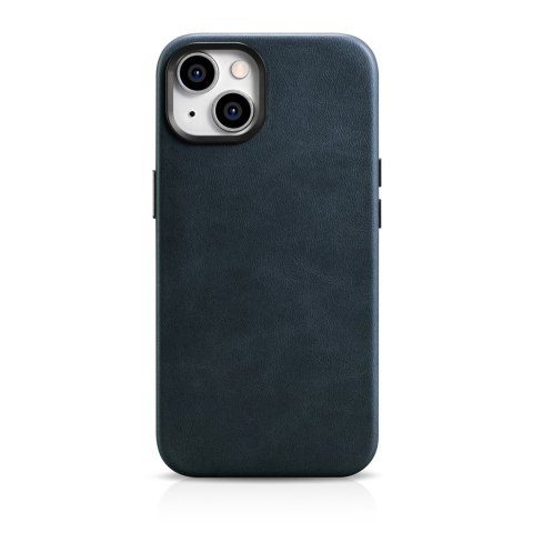 Skórzane etui iPhone 14 Plus magnetyczne z MagSafe Oil Wax Premium Leather Case granatowy Skórzane etui iPhone 14 Plus magnetyczne z MagSafe Oil Wax Premium Leather Case granatowy