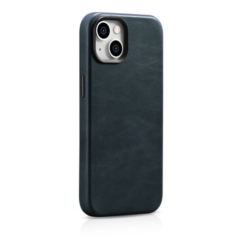 Skórzane etui iPhone 14 Plus magnetyczne z MagSafe Oil Wax Premium Leather Case granatowy Skórzane etui iPhone 14 Plus magnetyczne z MagSafe Oil Wax Premium Leather Case granatowy
