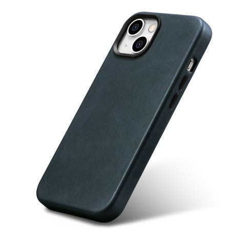 Skórzane etui iPhone 14 Plus magnetyczne z MagSafe Oil Wax Premium Leather Case granatowy Skórzane etui iPhone 14 Plus magnetyczne z MagSafe Oil Wax Premium Leather Case granatowy
