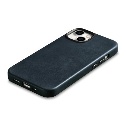 Skórzane etui iPhone 14 Plus magnetyczne z MagSafe Oil Wax Premium Leather Case granatowy Skórzane etui iPhone 14 Plus magnetyczne z MagSafe Oil Wax Premium Leather Case granatowy