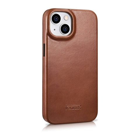 Skórzane etui iPhone 14 Plus z klapką magnetyczne MagSafe CE Oil Wax Premium Leather brązowy Skórzane etui iPhone 14 Plus z klapką magnetyczne MagSafe CE Oil Wax Premium Leather brązowy
