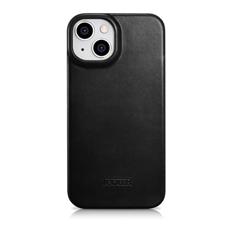 Skórzane etui iPhone 14 Plus z klapką magnetyczne MagSafe CE Oil Wax Premium Leather czarny Skórzane etui iPhone 14 Plus z klapką magnetyczne MagSafe CE Oil Wax Premium Leather czarny