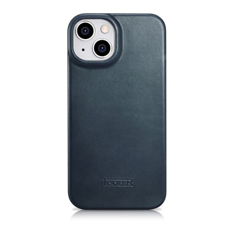 Skórzane etui iPhone 14 Plus z klapką magnetyczne MagSafe CE Oil Wax Premium Leather granatowy Skórzane etui iPhone 14 Plus z klapką magnetyczne MagSafe CE Oil Wax Premium Leather granatowy