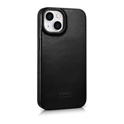 Skórzane etui iPhone 14 z klapką magnetyczne MagSafe CE Oil Wax Premium Leather czarny Skórzane etui iPhone 14 z klapką magnetyczne MagSafe CE Oil Wax Premium Leather czarny
