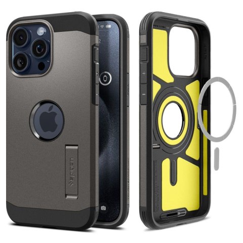 Etui Tough Armor MagSafe na iPhone 15 Pro metaliczny szary Etui Tough Armor MagSafe na iPhone 15 Pro metaliczny szary
